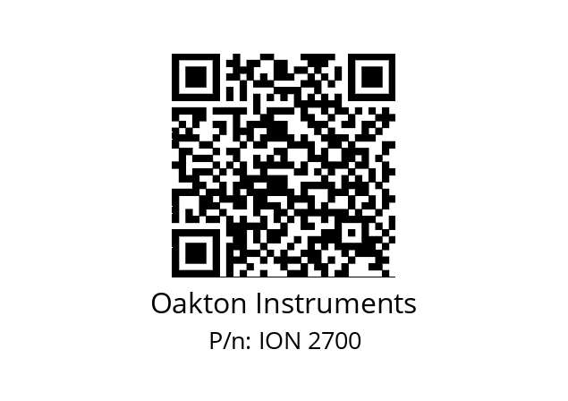   Oakton Instruments ION 2700