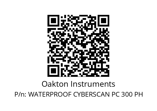   Oakton Instruments WATERPROOF CYBERSCAN PC 300 PH