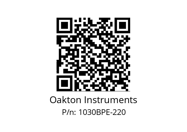   Oakton Instruments 1030BPE-220