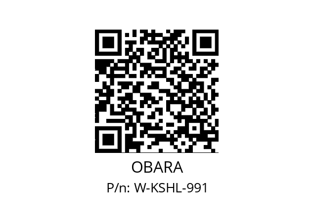   OBARA W-KSHL-991