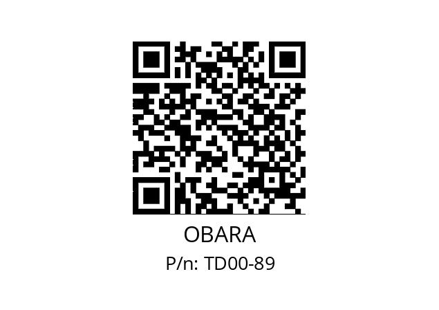   OBARA TD00-89