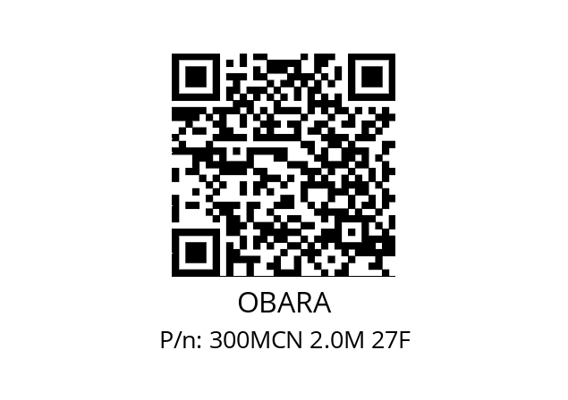   OBARA 300MCN 2.0M 27F