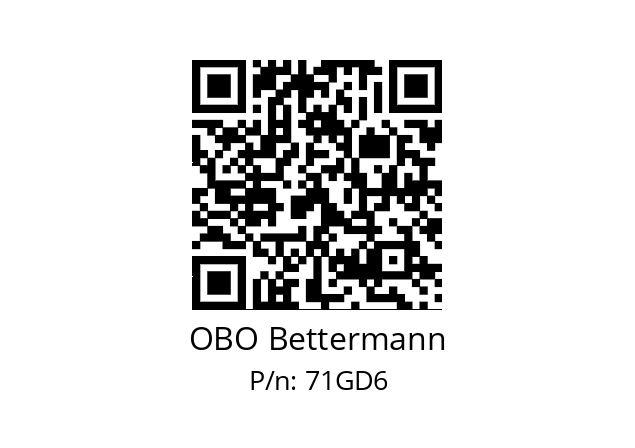   OBO Bettermann 71GD6