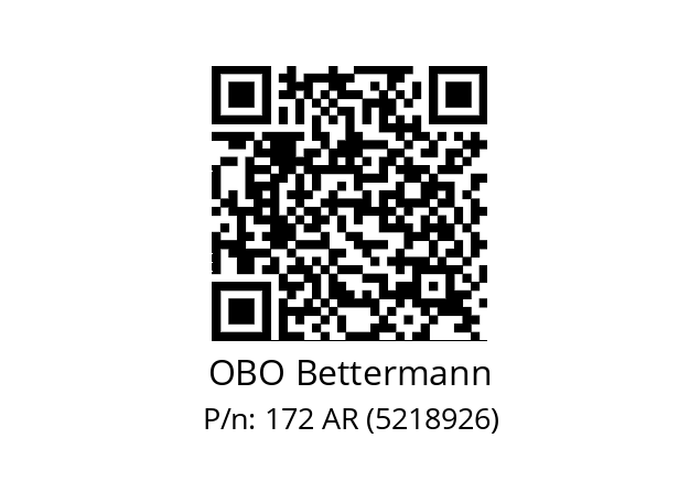   OBO Bettermann 172 AR (5218926)