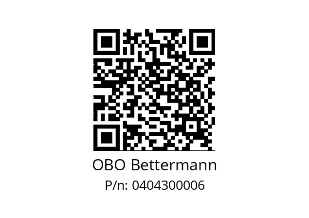   OBO Bettermann 0404300006