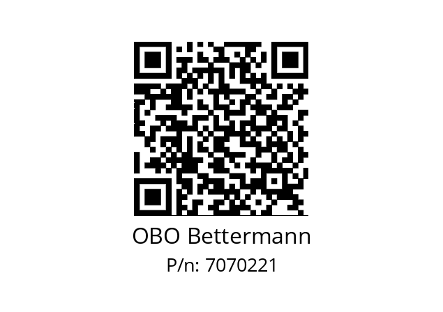   OBO Bettermann 7070221