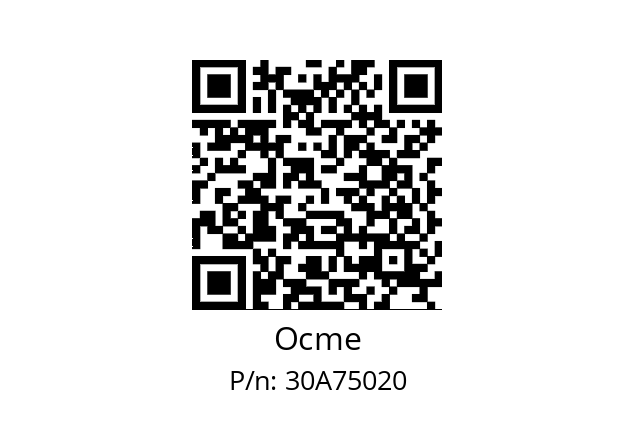   Ocme 30A75020