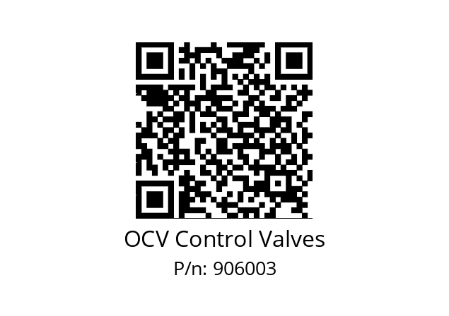   OCV Control Valves 906003