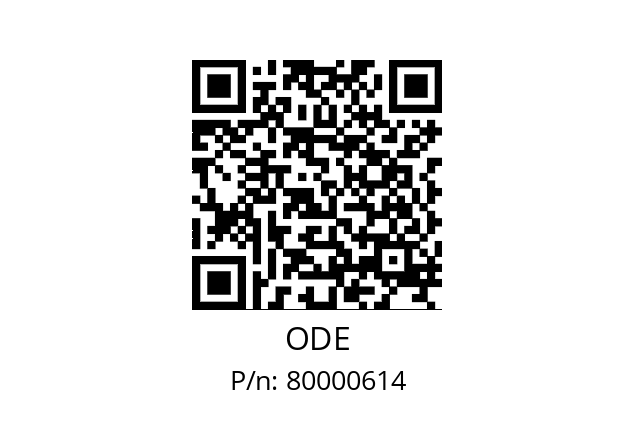   ODE 80000614