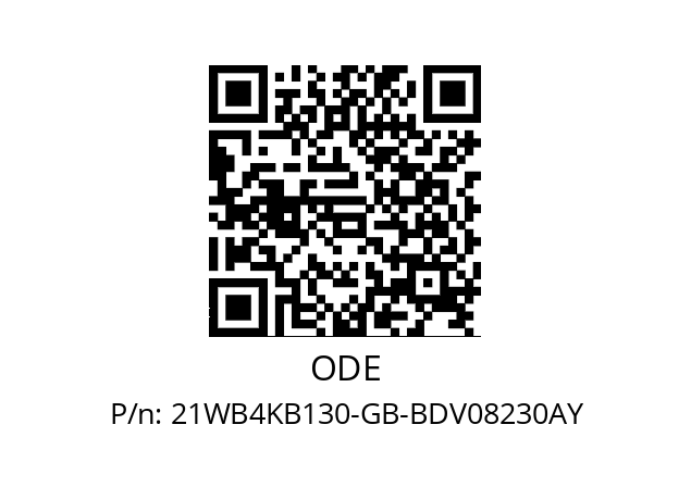   ODE 21WB4KB130-GB-BDV08230AY