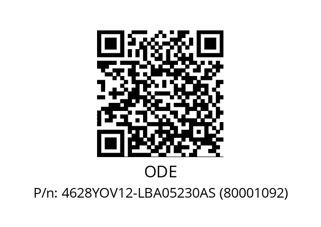   ODE 4628YOV12-LBA05230AS (80001092)