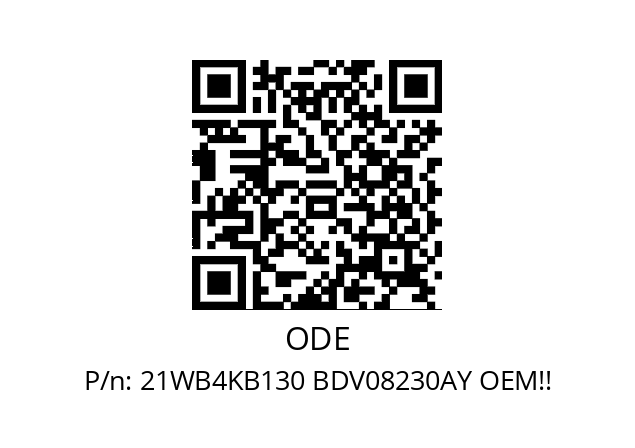   ODE 21WB4KB130 BDV08230AY OEM!!