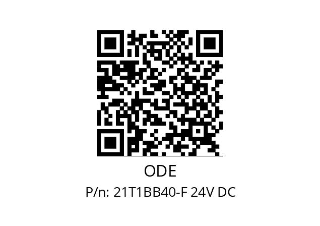   ODE 21T1BB40-F 24V DC