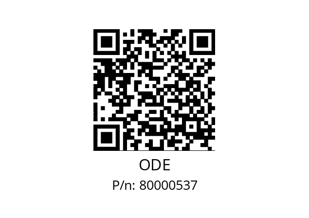   ODE 80000537