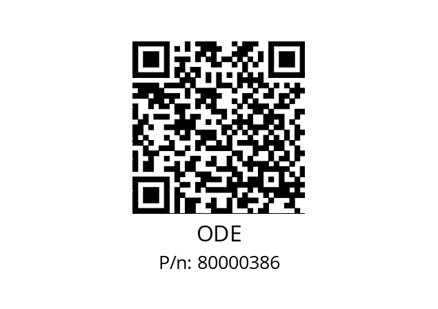   ODE 80000386