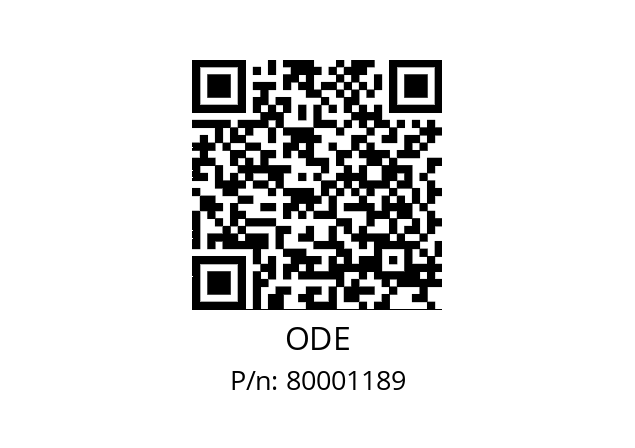   ODE 80001189