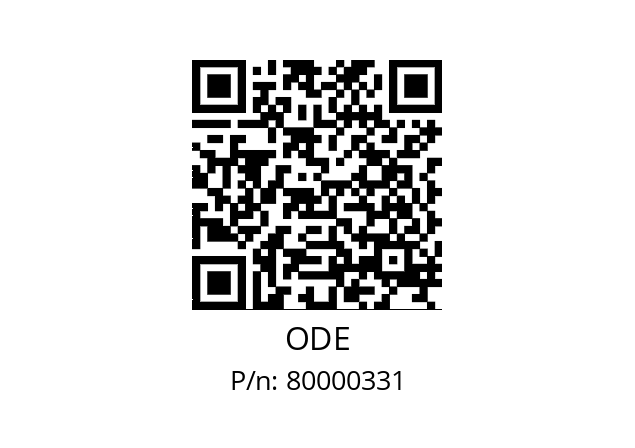   ODE 80000331