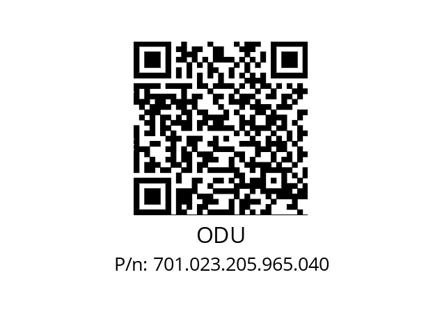   ODU 701.023.205.965.040