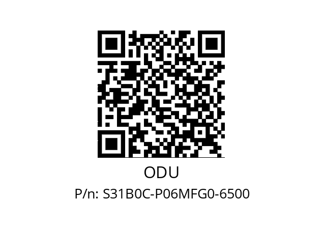   ODU S31B0C-P06MFG0-6500