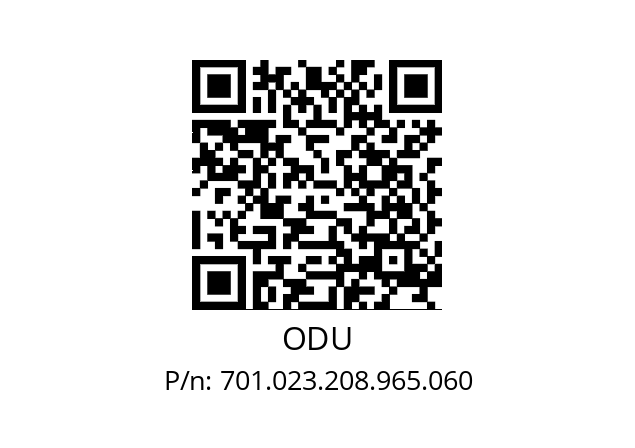   ODU 701.023.208.965.060