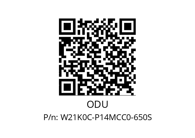   ODU W21K0C-P14MCC0-650S