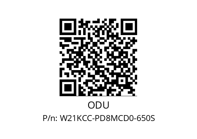   ODU W21KCC-PD8MCD0-650S