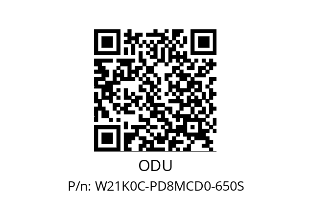   ODU W21K0C-PD8MCD0-650S