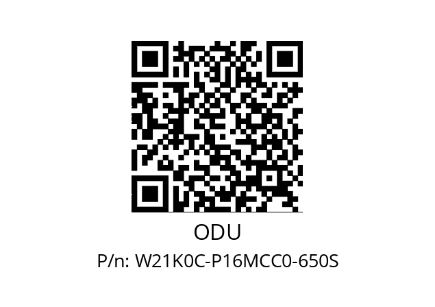   ODU W21K0C-P16MCC0-650S