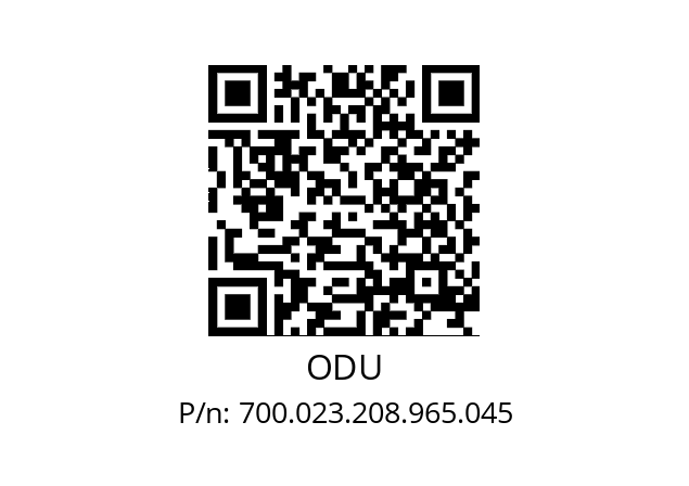   ODU 700.023.208.965.045