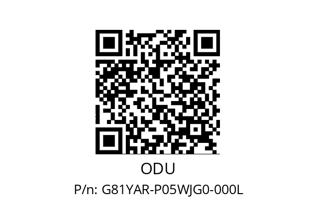   ODU G81YAR-P05WJG0-000L