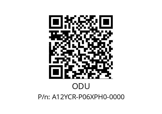   ODU A12YCR-P06XPH0-0000