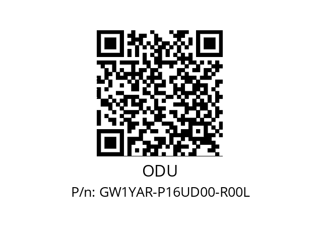   ODU GW1YAR-P16UD00-R00L