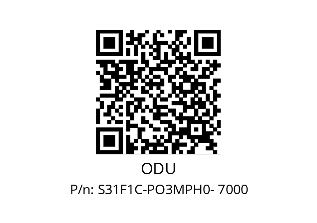   ODU S31F1C-PO3MPH0- 7000