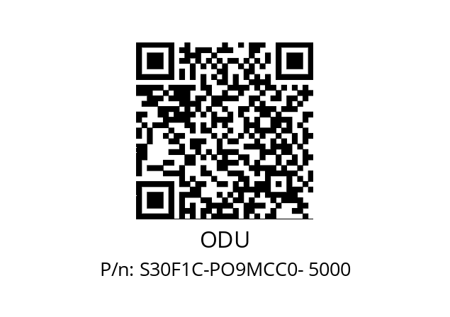   ODU S30F1C-PO9MCC0- 5000