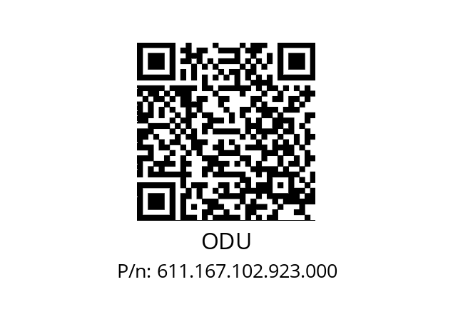   ODU 611.167.102.923.000