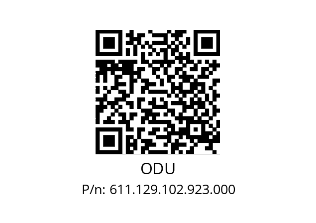   ODU 611.129.102.923.000