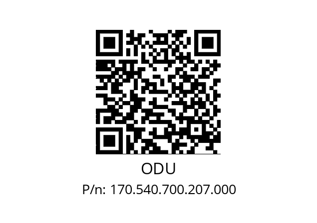   ODU 170.540.700.207.000