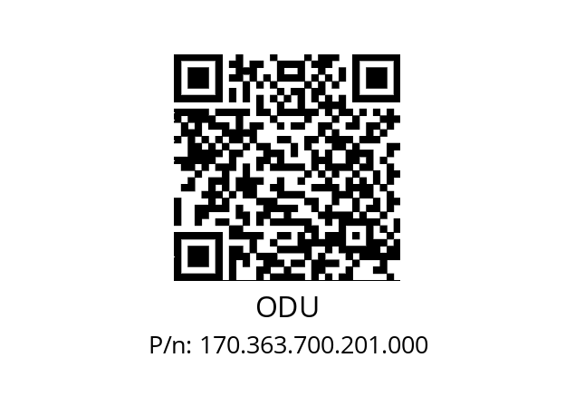   ODU 170.363.700.201.000