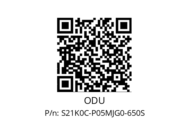   ODU S21K0C-P05MJG0-650S