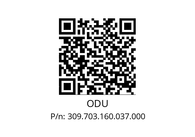   ODU 309.703.160.037.000