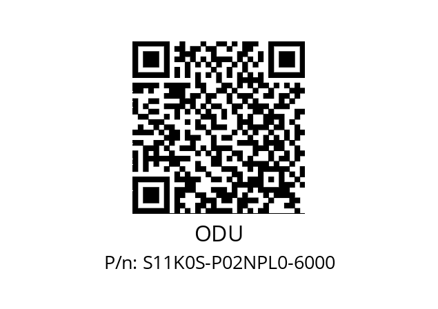   ODU S11K0S-P02NPL0-6000