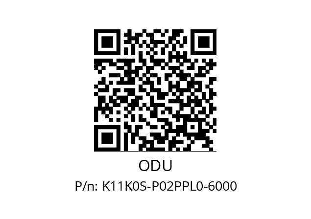   ODU K11K0S-P02PPL0-6000