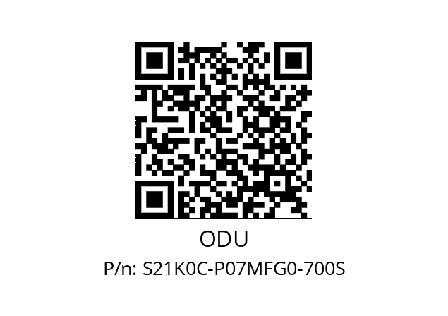   ODU S21K0C-P07MFG0-700S