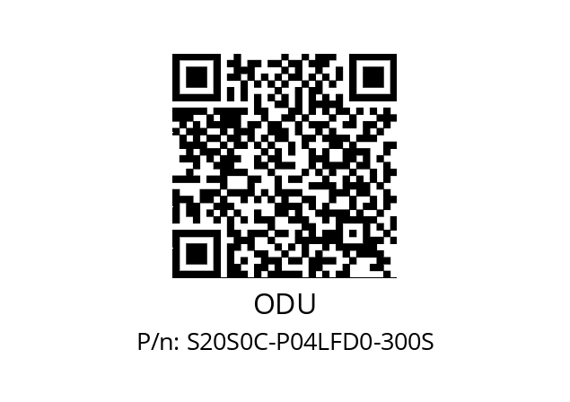   ODU S20S0C-P04LFD0-300S