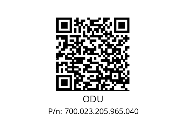   ODU 700.023.205.965.040