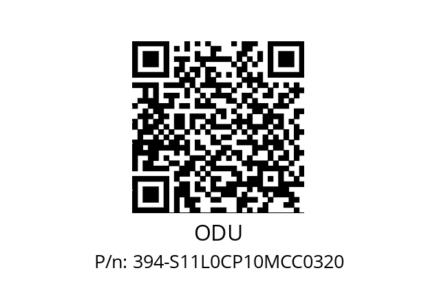   ODU 394-S11L0CP10MCC0320