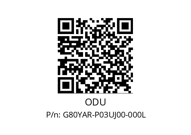   ODU G80YAR-P03UJ00-000L