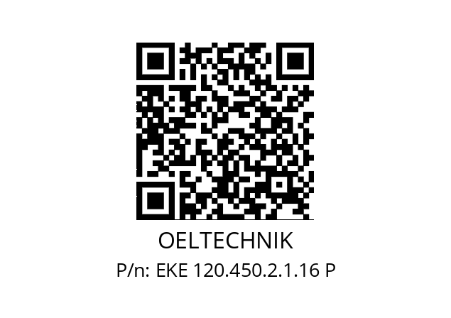   OELTECHNIK EKE 120.450.2.1.16 P