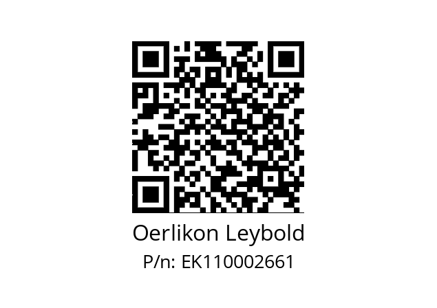   Oerlikon Leybold EK110002661