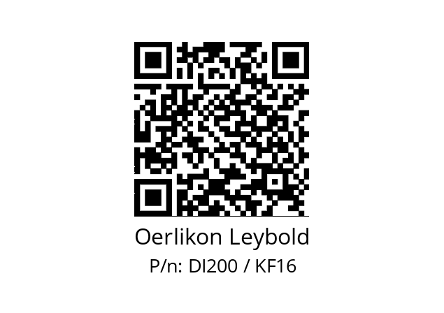   Oerlikon Leybold DI200 / KF16